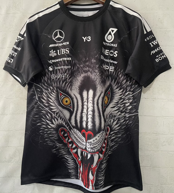 2026-27 Mercedes AMG Petronas F1 Black Team T-Shirt   圆领