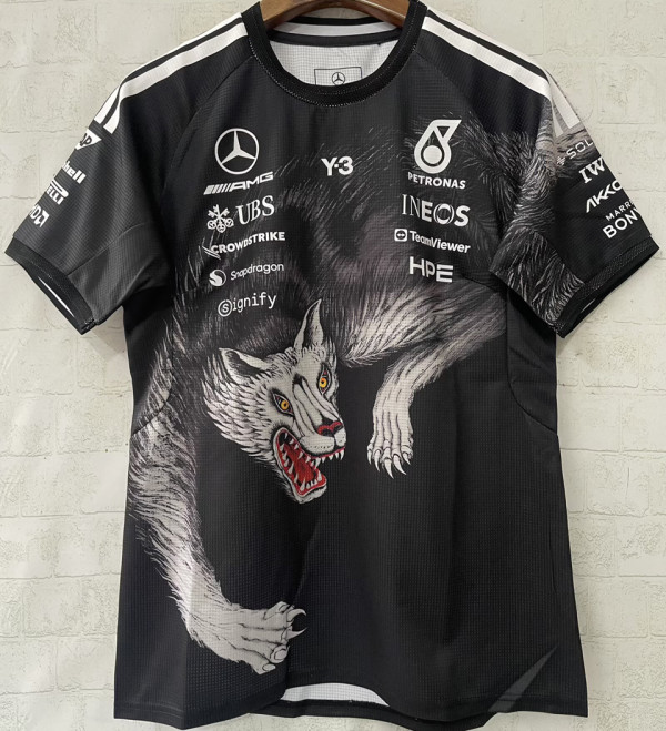 2026-27 Mercedes AMG Petronas F1 Black Team T-Shirt  圆领