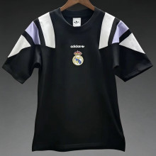 2026-27 RM Black Cotton Retro Style T-shirt 棉T