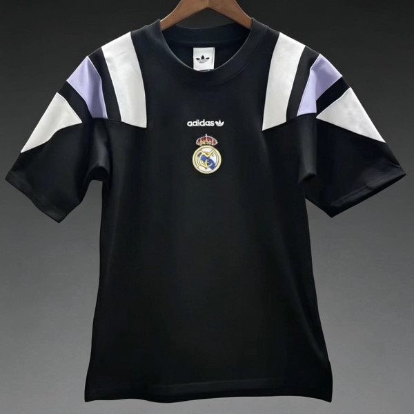 2026-27 RM Black Cotton Retro Style T-shirt 棉T