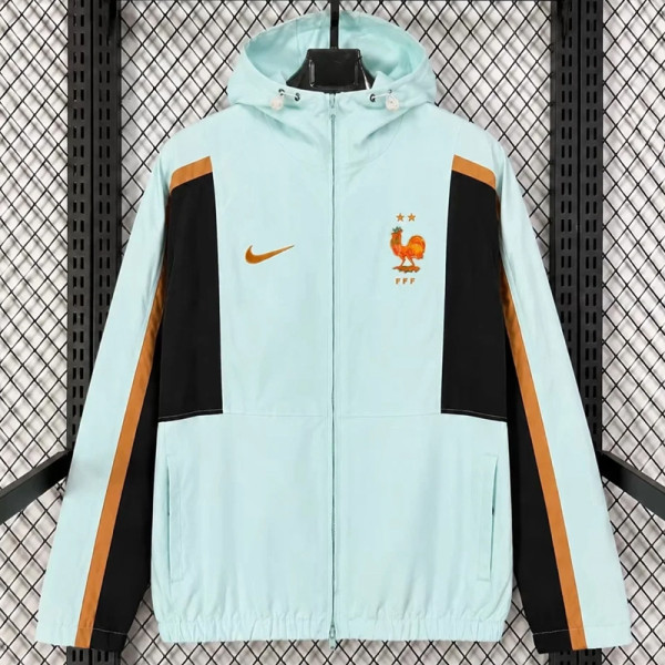 2026-27 France Light Green Windbreaker