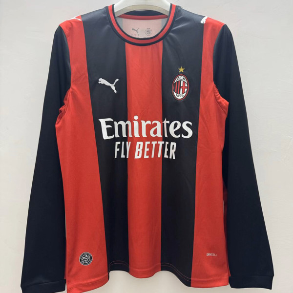 2026-27 AC Milan Home Fans Long Sleeve Soccer Jersey