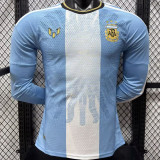 2026-27 Argentina MESSI Farewell Match Player Version Long Sleeve Soccer Jersey
