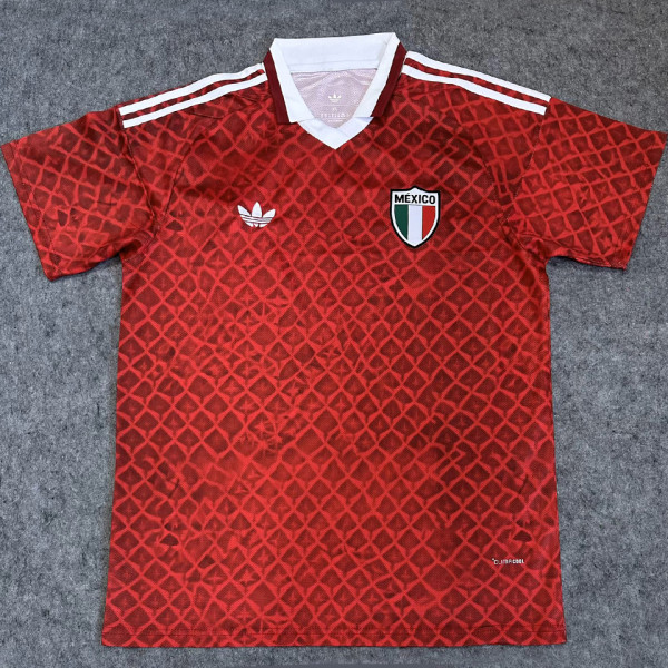 2026-27 Mexico 100th Anniversary Edition Red Fans Soccer Jersey