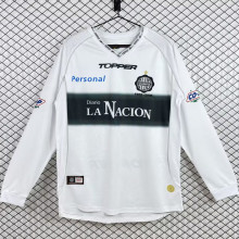2002 Club Olimpia Home White Retro Long Sleeve Soccer Jersey