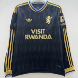 2026-27 Aston Villa Away Black Fans Long Sleeve Soccer Jersey