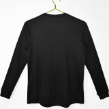 2013 Portugal Away Black Retro Fans Long Sleeve Jersey