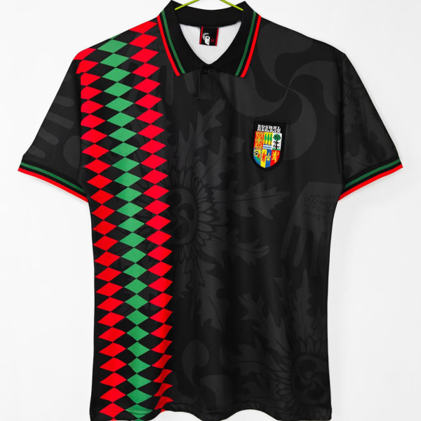 1994 Basque Country Away Black Retro Soccer Jersey