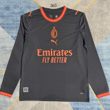 2026-27 AC Milan Third Black Fans Long Sleeve Soccer Jersey