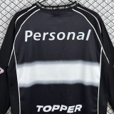 2002 Club Olimpia Away Black Retro Long Sleeve Soccer Jersey