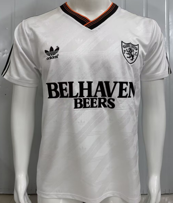 1987-1988 Dundee Away White Retro Soccer Jersey