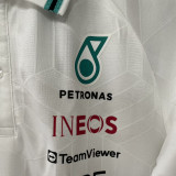 2026-27 Mercedes AMG Petronas F1 White POLO Team T-Shirt   有领