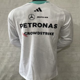 2026-27 Mercedes AMG Petronas F1 White Long Sleeve Team T-Shirt