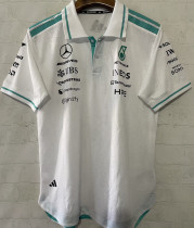 2026-27 Mercedes AMG Petronas F1 White POLO Team T-Shirt   有领