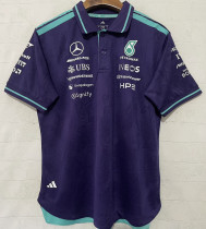 2026-27 Mercedes AMG Petronas F1 Purple Fans POLO Team T-Shirt   有领