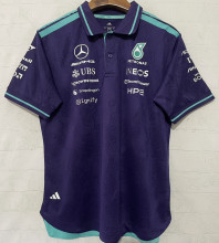 2026-27 Mercedes AMG Petronas F1 Purple Fans POLO Team T-Shirt   有领