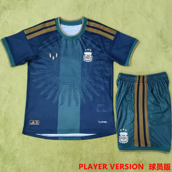 2026-27 Argentina MESSI Farewell Match Player Version Kids Soccer Jersey 球员版童装