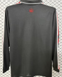 2027 M Utd Black Retro Style Fans Long Sleeve Jersey