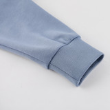 2027 Senegal Blue Grey Hoody Zipper Jacket