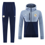 2027 Senegal Blue Grey Hoody Zipper Jacket