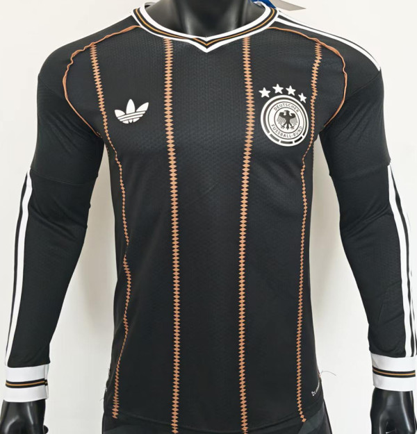 2026-27 Germany Third Black Player Version Long Sleeve Soccer Jersey