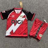 2026-27 Rayo Vallecano Away Red Kids Soccer Jersey