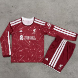2026-27 LFC Home Red Kids Long Sleeve Soccer Jersey 长袖童装
