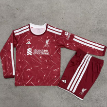 2026-27 LFC Home Red Kids Long Sleeve Soccer Jersey 长袖童装