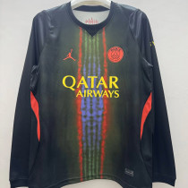 2026-27 PSG Third Black Fans Long Sleeve Soccer Jersey