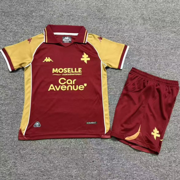 2026-27 Metz Home Red Kids Soccer Jersey 梅斯