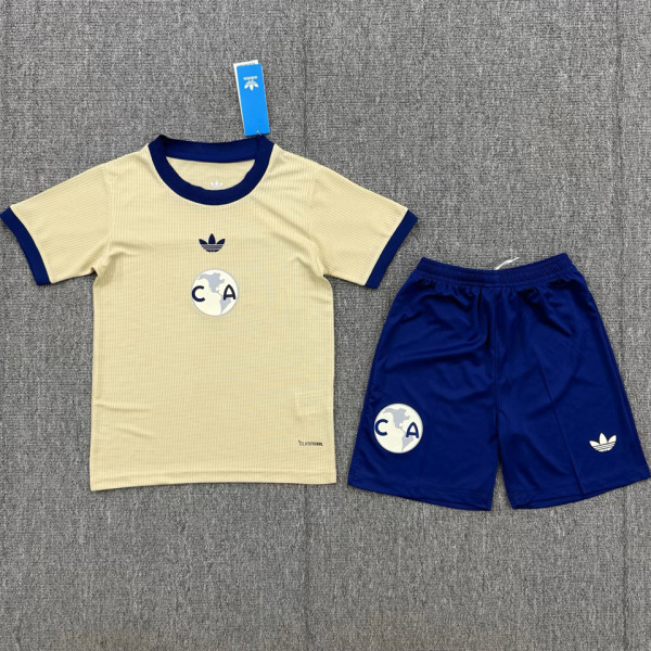 2026-27 Club America 110Th Anniversary Yellow Kids Soccer Jersey