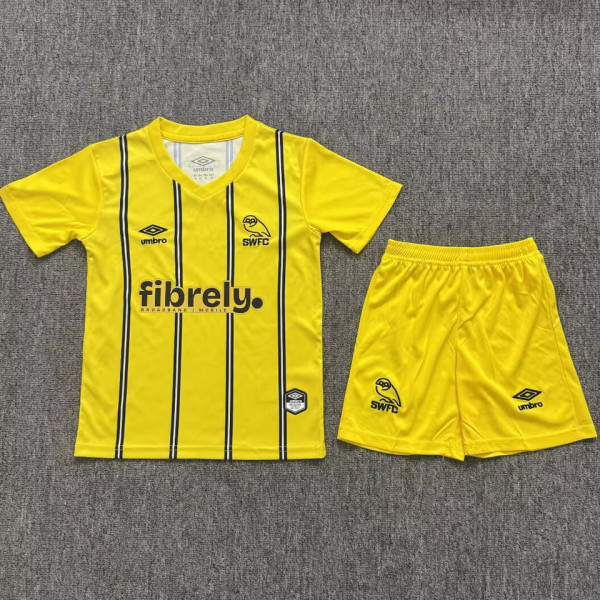2026-27 Sheffield Wednesday Away Kids Soccer Jersey