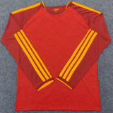 2026-27 Roma Home Red Fans Long Sleeve Soccer Jersey