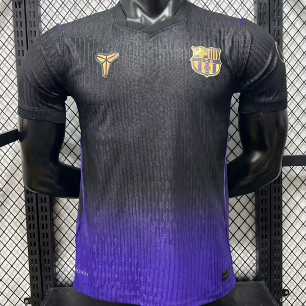 2026-27 BA Away Black Purple Player Version Soccer Jersey 胸前空白版