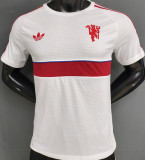 2027 M Utd Retro Style Player Version Soccer Jersey