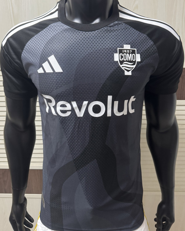 2026-27 Como Third Black Player Version Soccer Jersey