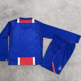 2026-27 PSG Home Blue Kids Long Sleeve Soccer Jersey 2 Stars 带2星