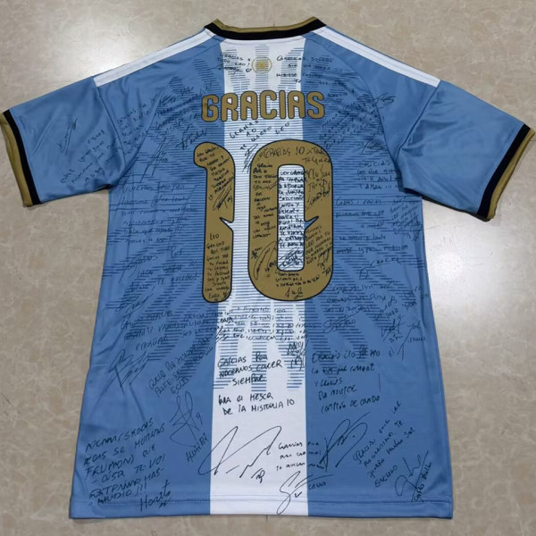 GRACIAS #10 Signature Edition Argentina MESSI Farewell Match Fans Jersey 2026-27 刺绣版