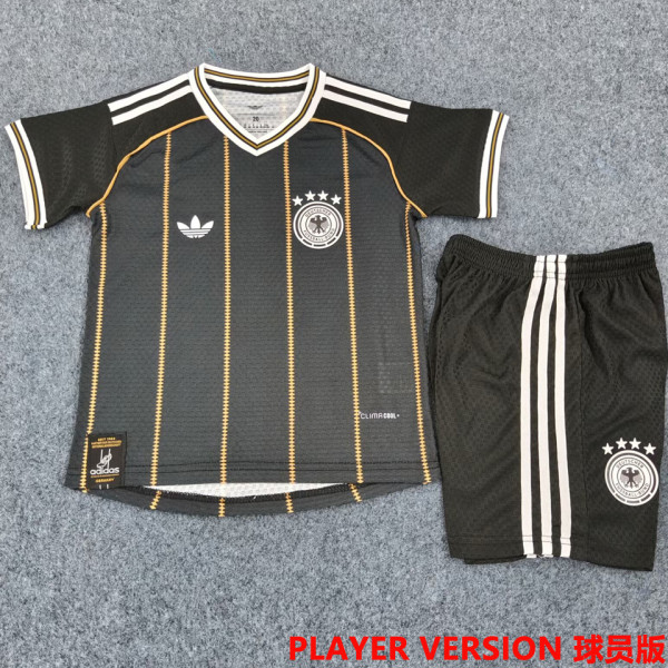 2026-27 Germany Third Black Player Version Kids Soccer Jersey 球员版童装