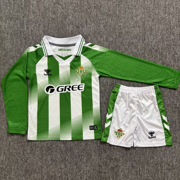 2026-27 R BTS Home Kids Long Sleeve Soccer Jersey