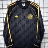 2026-27 AA Black Retro Styley Fans Long Sleeve Soccer Jersey