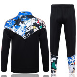 2026-27 M Utd Black Kids Kids Jacket Tracksuit