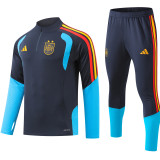 2026-27 Spain Royal Blue Kids Sweater Tracksuit （2 Stars 2星）