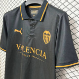 2026-27 Valencia Black Retro Style Fans Soccer Jersey