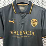 2026-27 Valencia Black Retro Style Fans Soccer Jersey