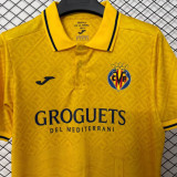2026-27 Villarreal Yellow Retro Style Fans Soccer Jersey