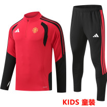 2026-27 M Utd Red Kids Sweater Tracksuit