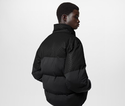 NIGO Louis Vuitton Men's Autumn and Winter Solid Color Logo Embossed Hooded Zipper Long Sleeve Warm Puffer Down Jacket #nigo74945