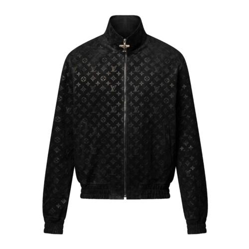 NIGO Louis Vuitton Men's Autumn and Winter Letter Printed Solid Color Zipper Long Sleeve Jacket #nigo73149