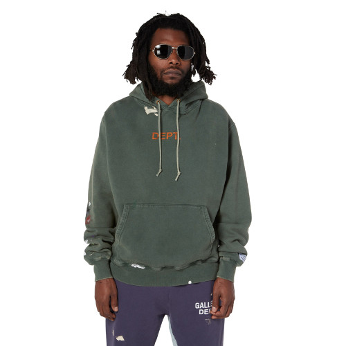 NIGO Gallery Dept. Men's Spring And Autumn Graffiti Letters Printing Solid Color Do Old Hooded Sweatshirt Casual Ink Splash Elastic Waist Drawstring Pants Ngvp #nigo9291